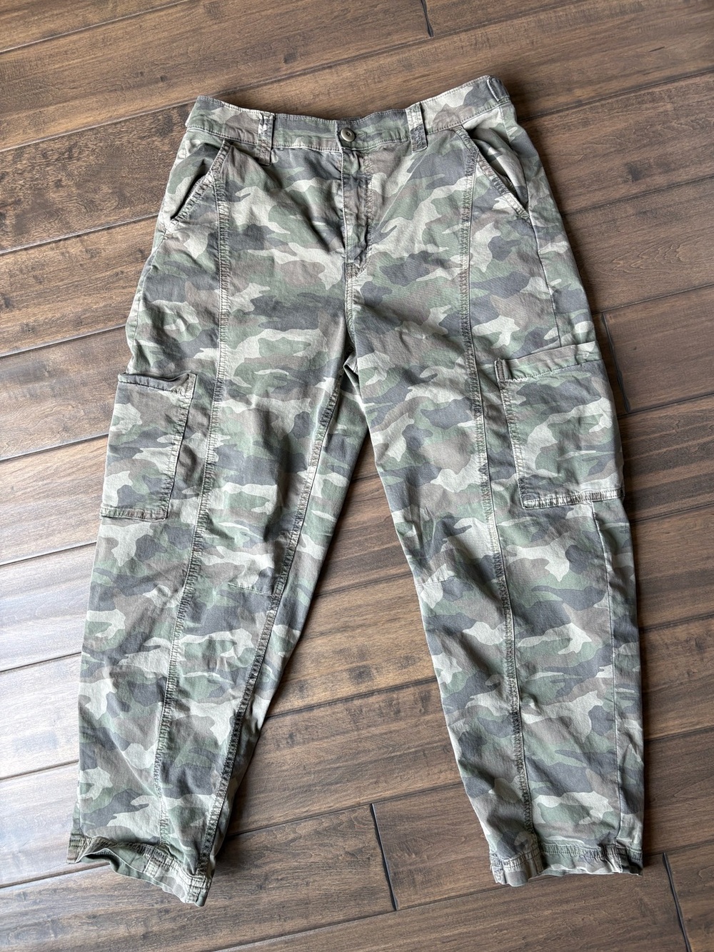 AE camo cargo barrel pants